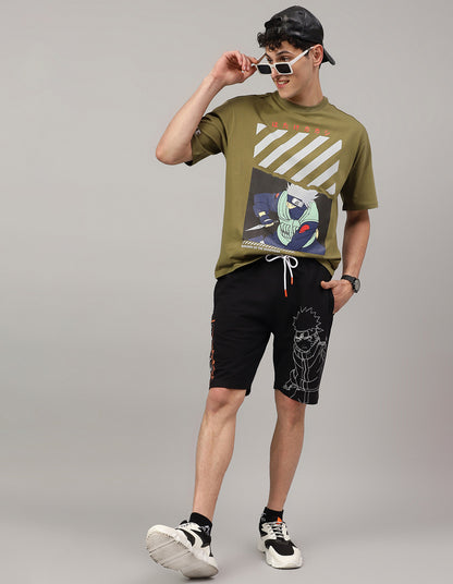 Naruto Regular Fit Shorts  Men