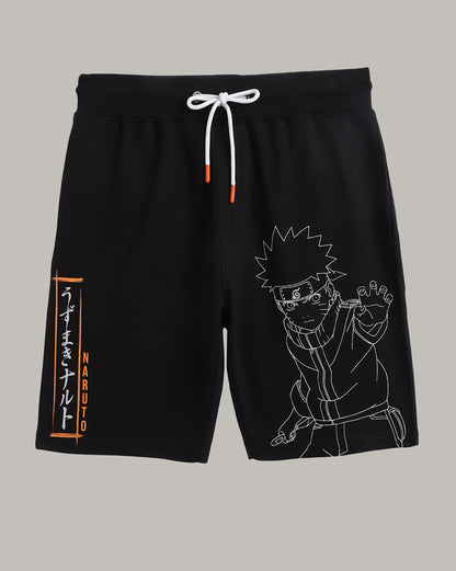 Naruto Regular Fit Shorts  Men