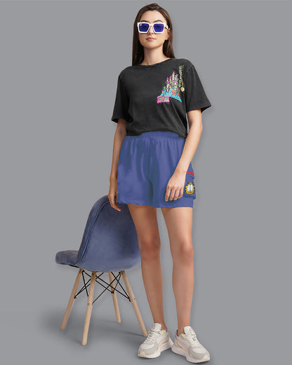 Garfield  Blue Shorts Women