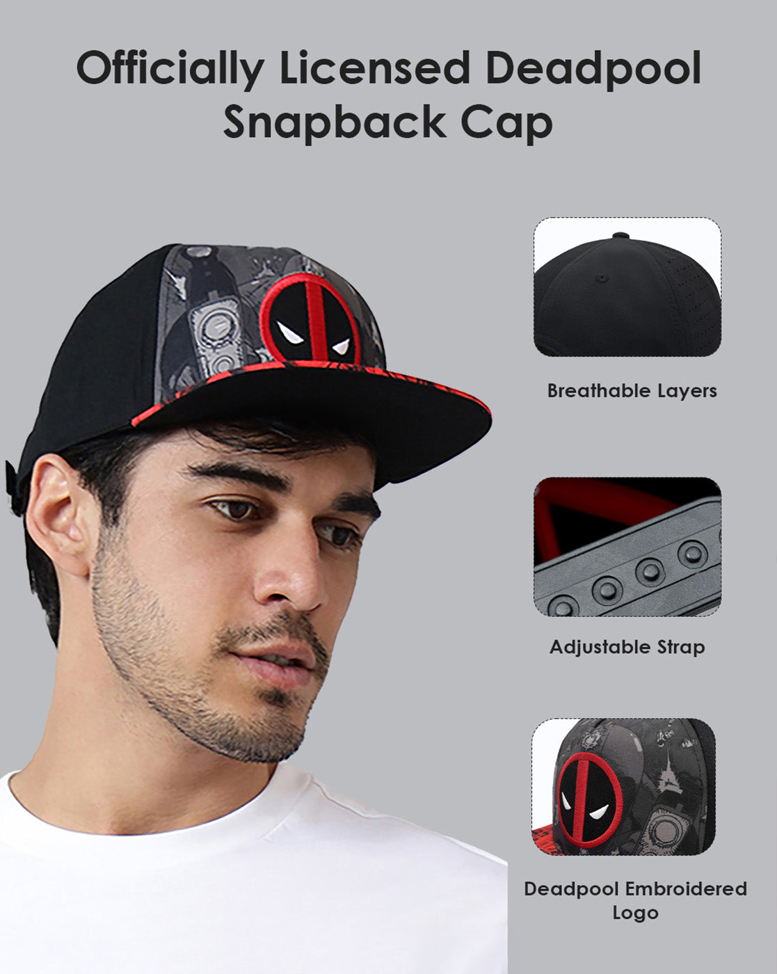 Deadpool Snapback Cap