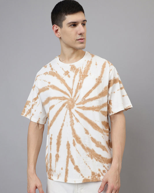 Tie Die Printed Oversize Tshirt For Men