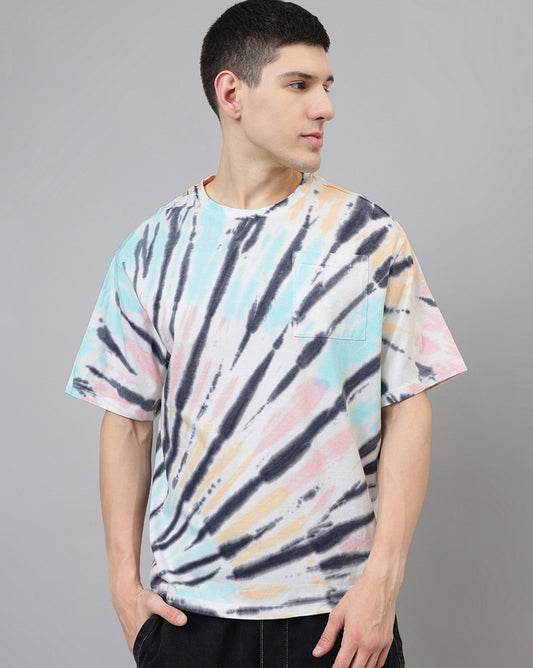 TIE DYE Printed Oversize Tshirt For Men