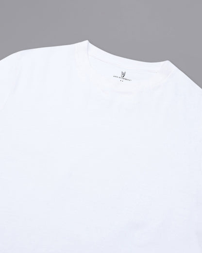Men White Regular Fit Tshirt
