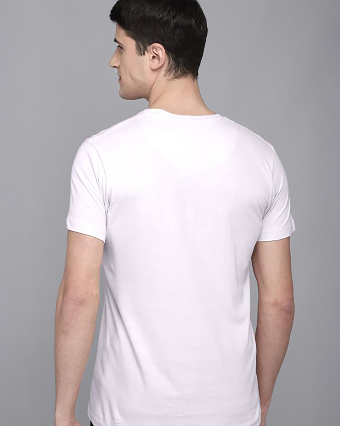 Men White Regular Fit Tshirt