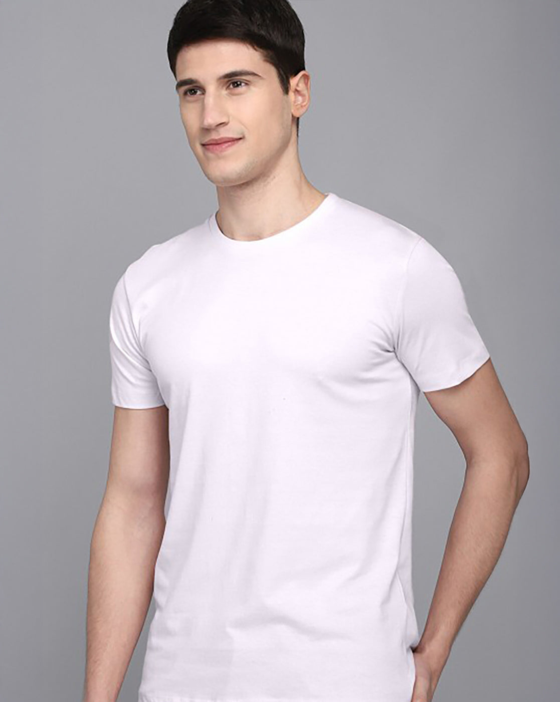Men White Regular Fit Tshirt