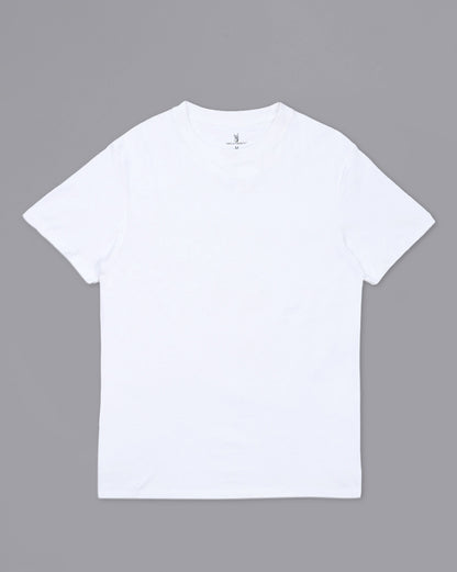 Men White Regular Fit Tshirt