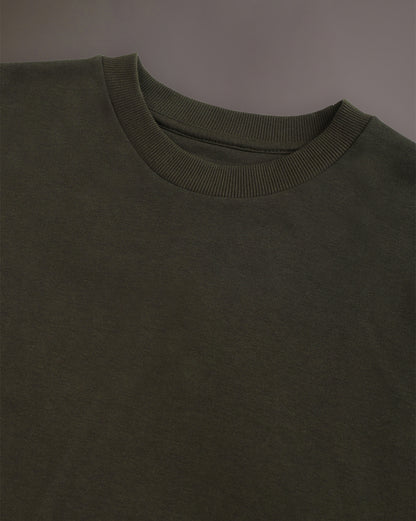 Olive Regular Fit Sweatshirt Men