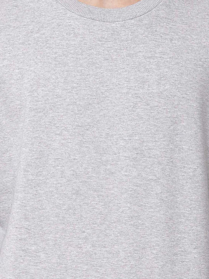 Grey Melange Sweatshirt Men