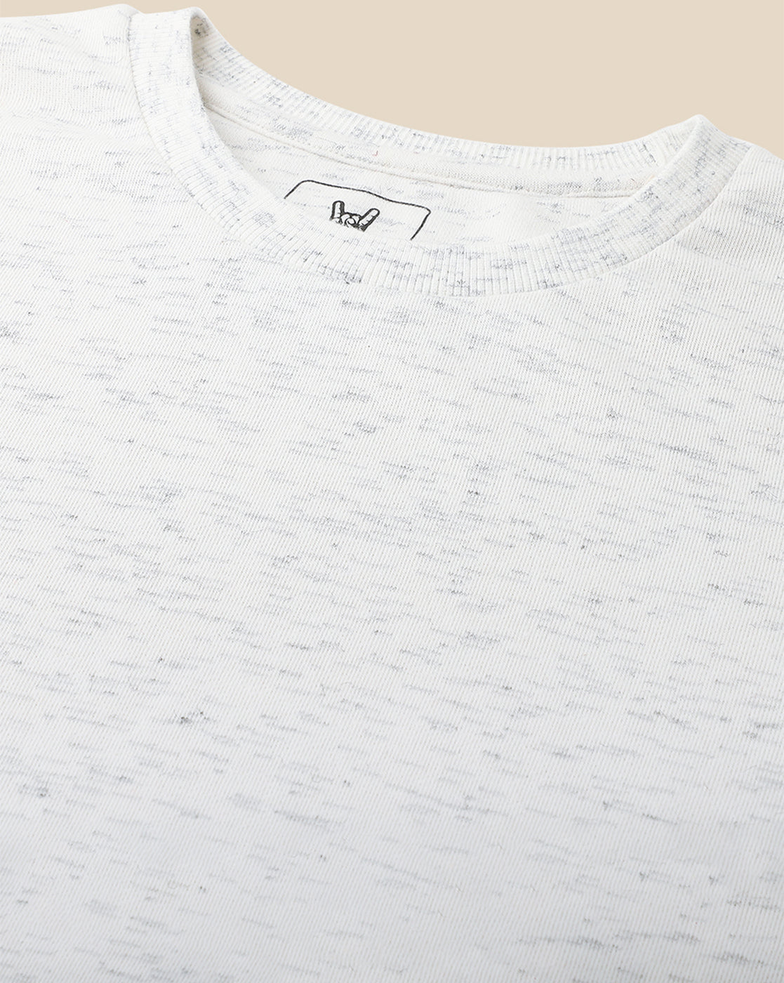 Men White Regular Fit Sweatshirt