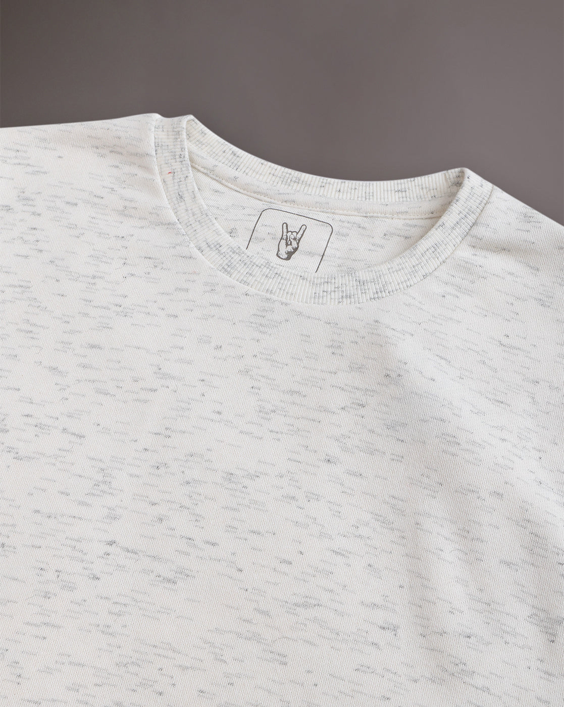 White Regular Fit Sweatshirt Men