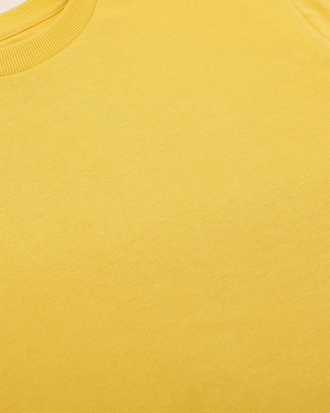 Men Yellow Regular Fit Sweatshirt