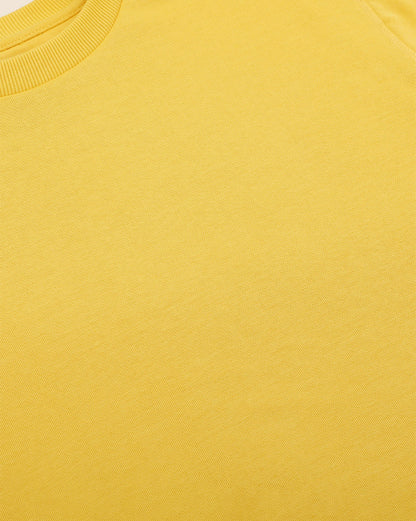 Men Yellow Regular Fit Sweatshirt