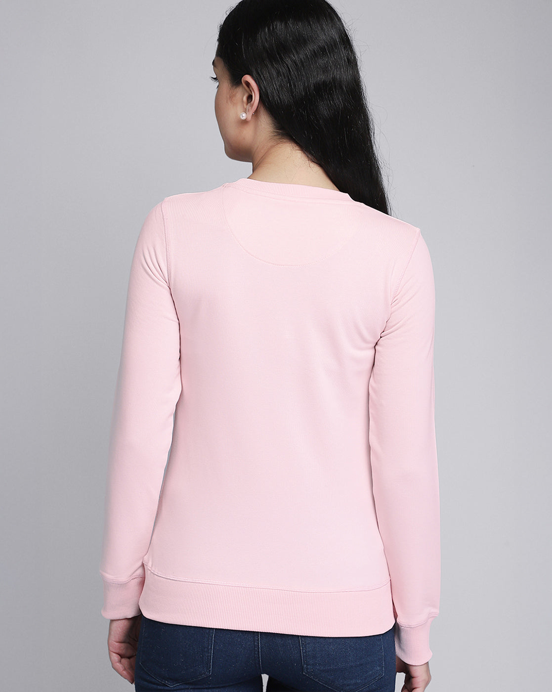 Women Pink Regular Fit Sweatshirt