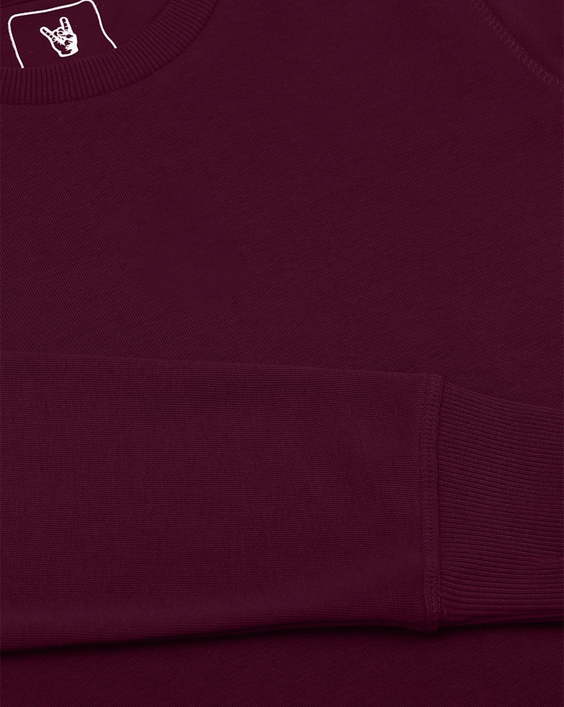 Women Maroon Regular Fit Sweatshirt