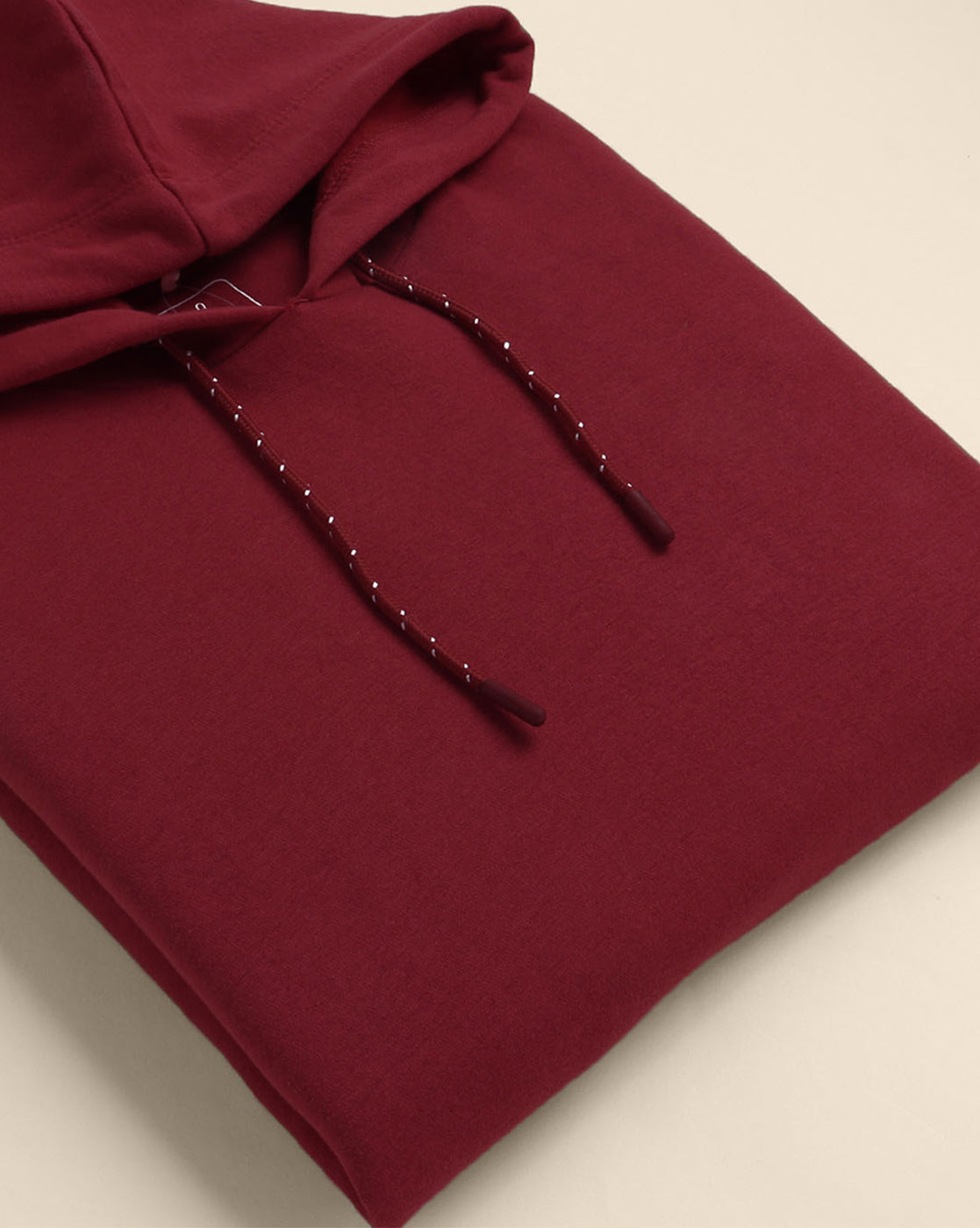 Men Red Regular Fit Hoodie