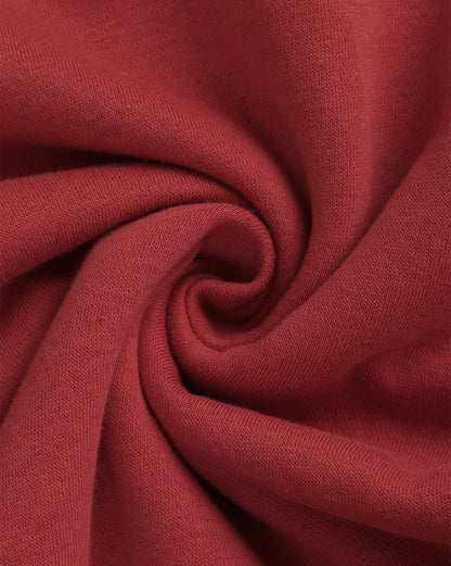Red Regular Fit Hoodie Men