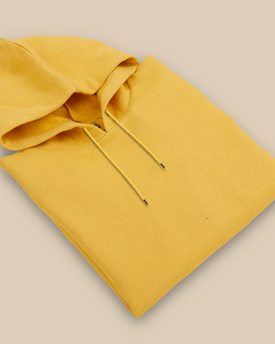 Men Yellow Regular Fit Hoodie