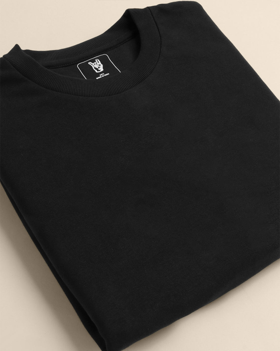 Men Black Regular Fit Sweatshirt