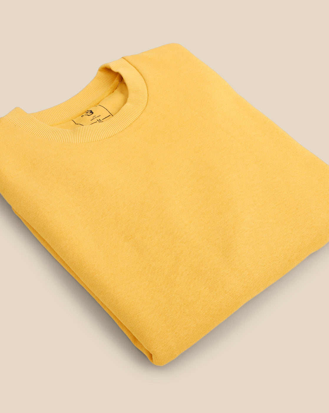 Men Yellow Regular Fit Sweatshirt