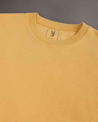 Men Yellow Regular Fit Sweatshirt