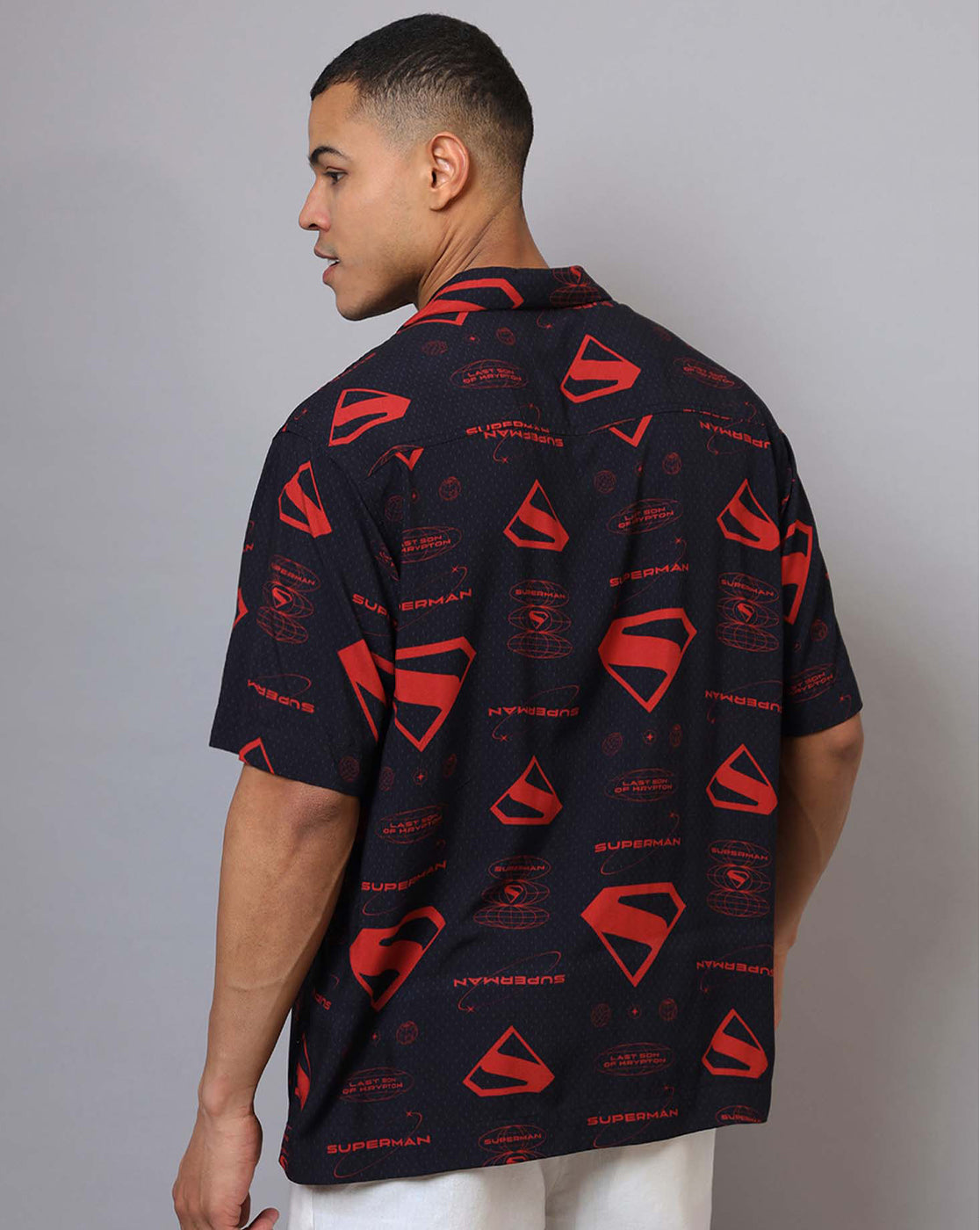 Superman Printed Regular Fit Shirt For Men