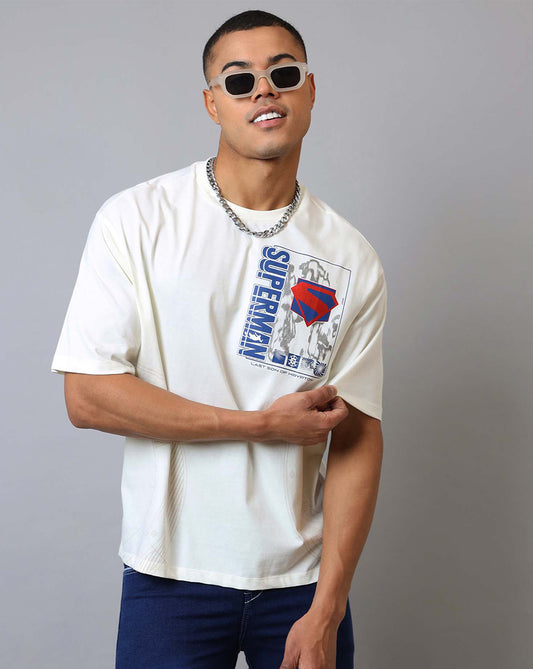 Superman Printed Oversized Tshirt For Men