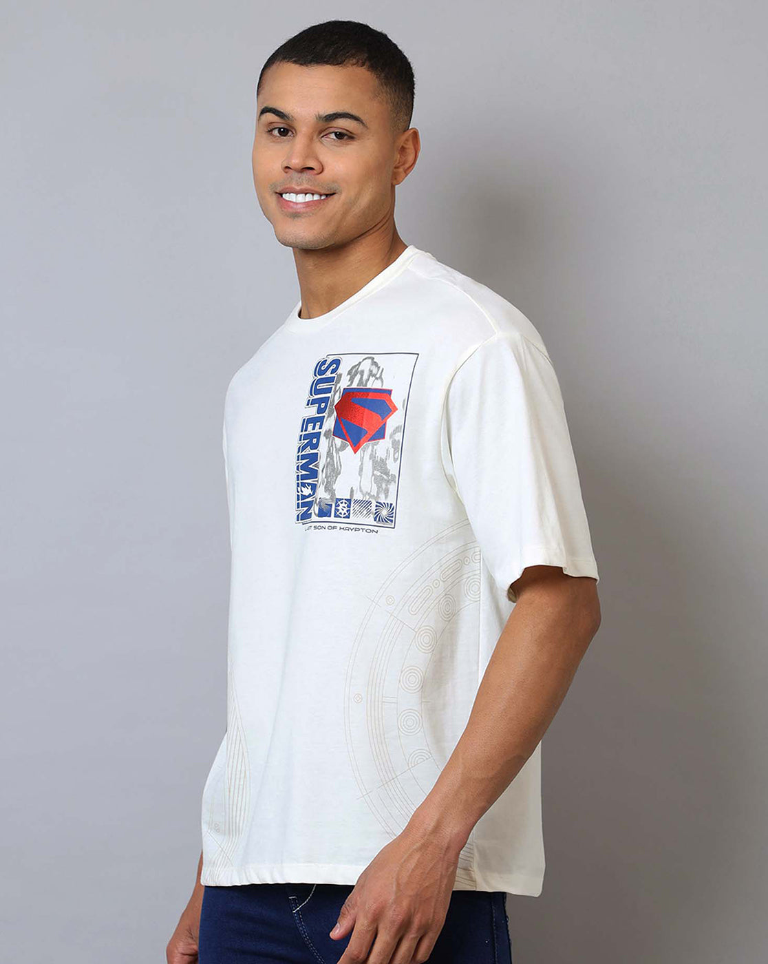 Superman Printed Oversized Tshirt For Men