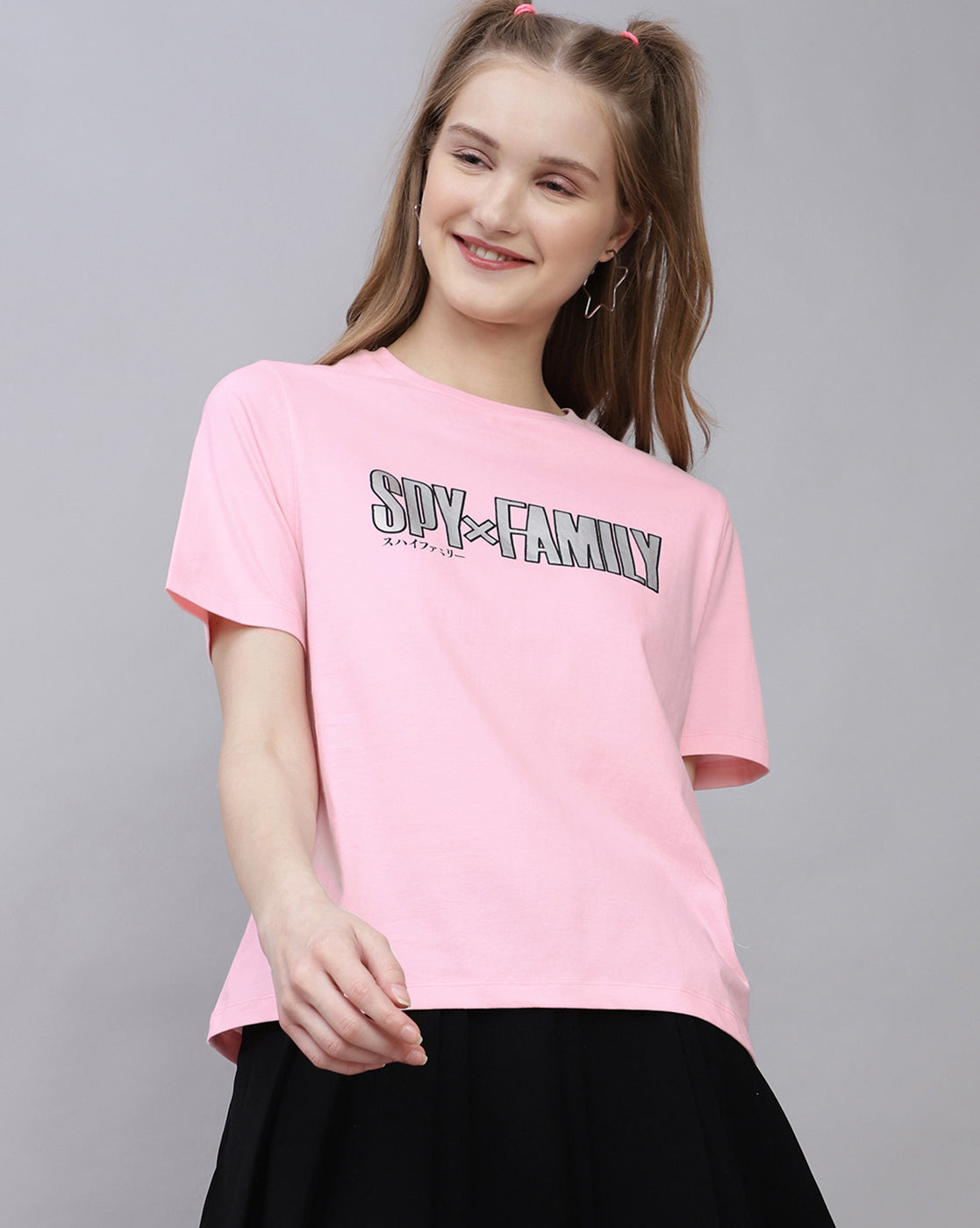 Spy X Family Pink Regular Fit T-shirt For Women