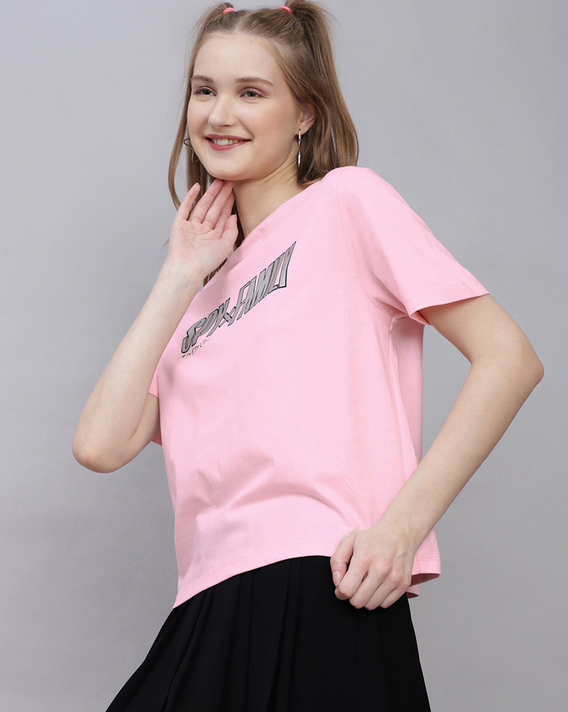 Spy X Family Pink Regular Fit T-shirt For Women