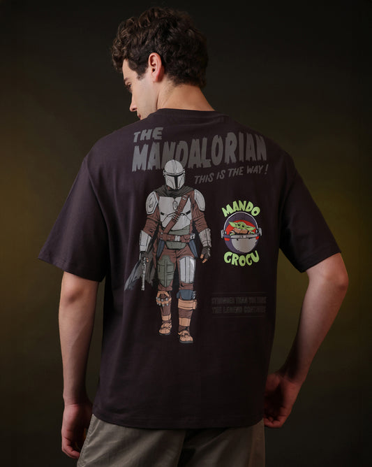 Star Wars The Mandalorian & Grogu Oversized Tshirt Men
