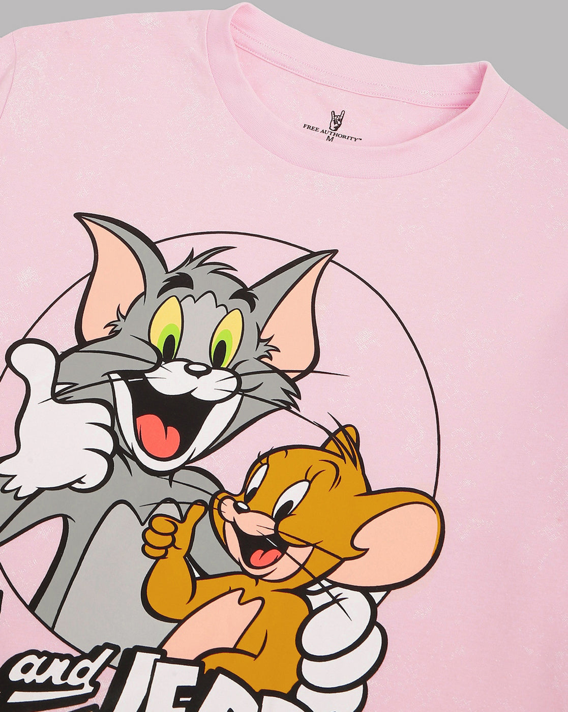 Tom & Jerry Regular Fit Peach Tshirt Men