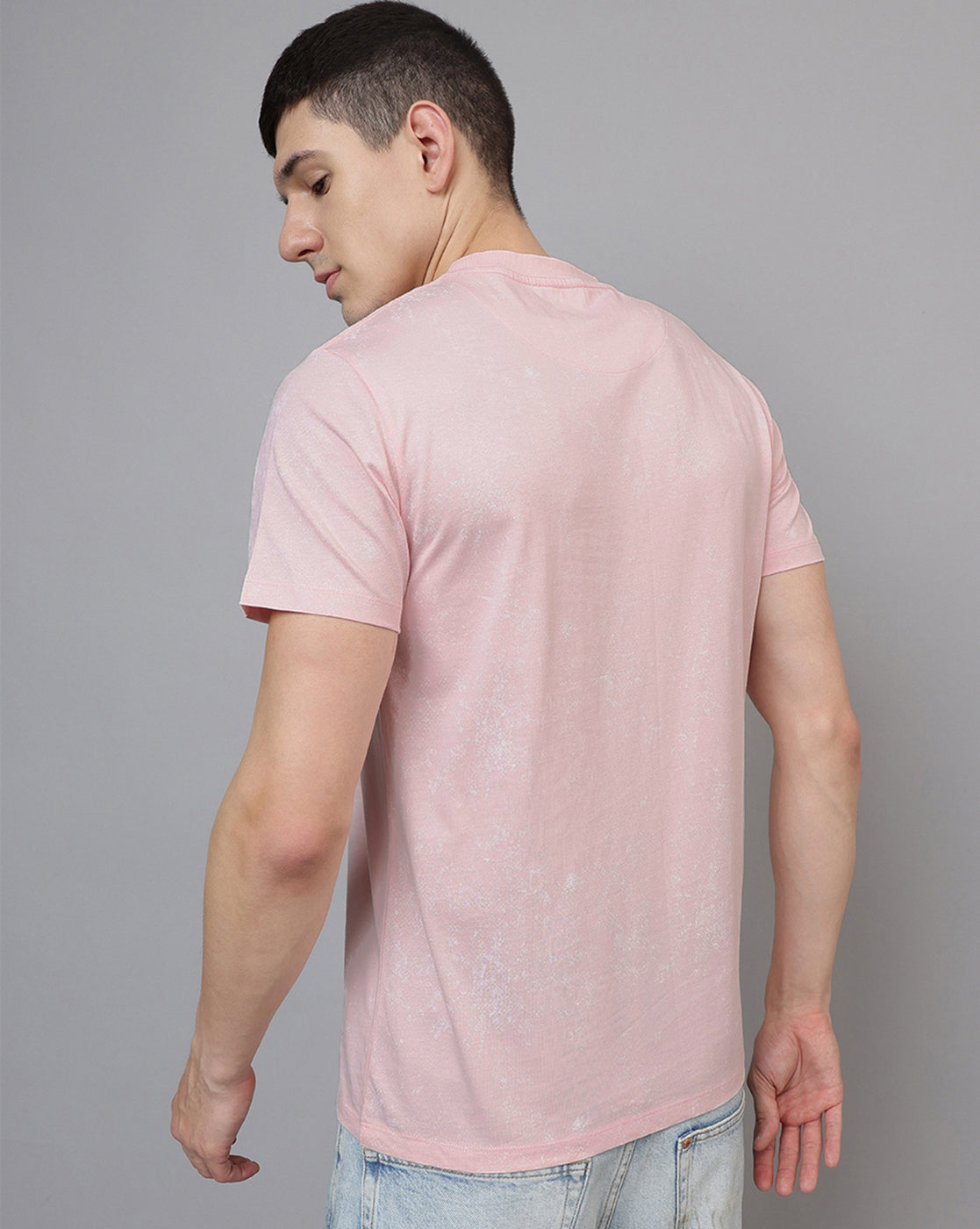Tom & Jerry Regular Fit Peach Tshirt Men