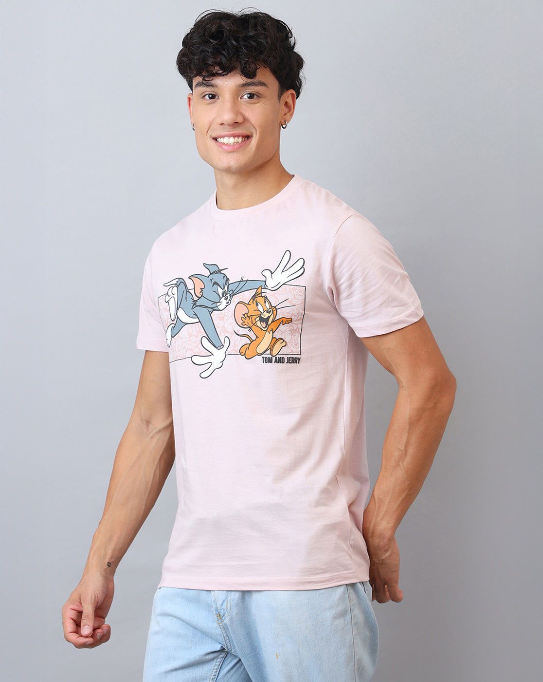 Tom & Jerry Printed Regular Fit Tshirt For Men
