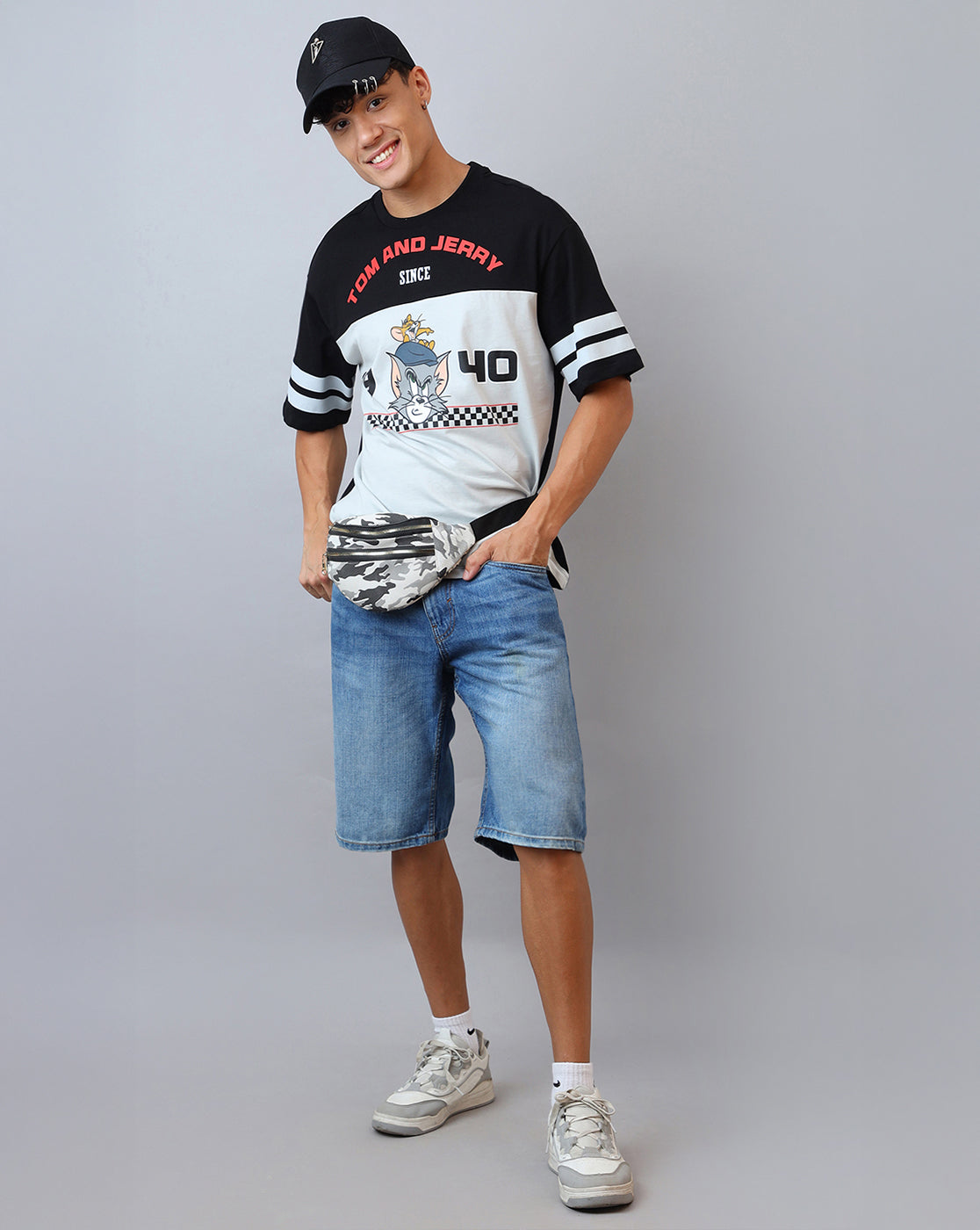 Tom & Jerry Printed Oversized Tshirt For Men