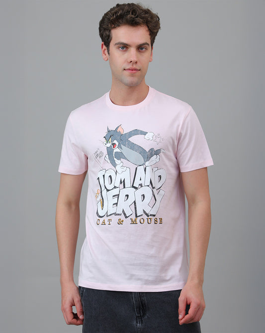 Tom & Jerry Printed Regular Fit Tshirt For Men