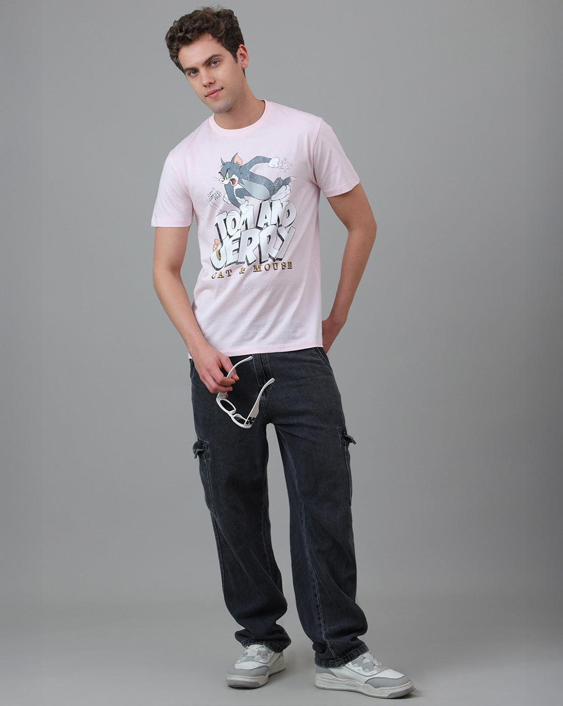 Tom & Jerry Printed Regular Fit Tshirt For Men
