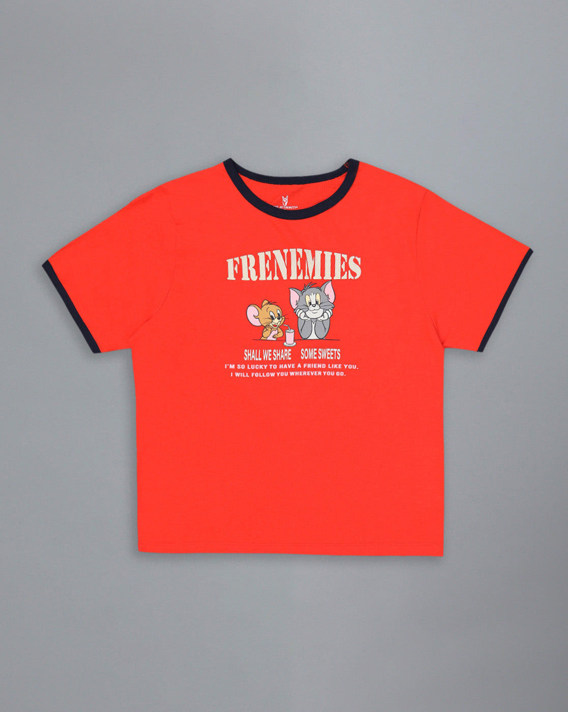 Tom & Jerry Printed Regular Fit Tshirt For Women