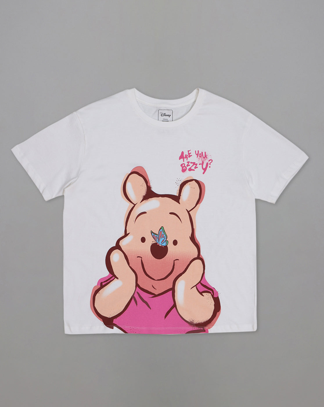 Winnie The Pooh Printed Oversized Tshirt For Women