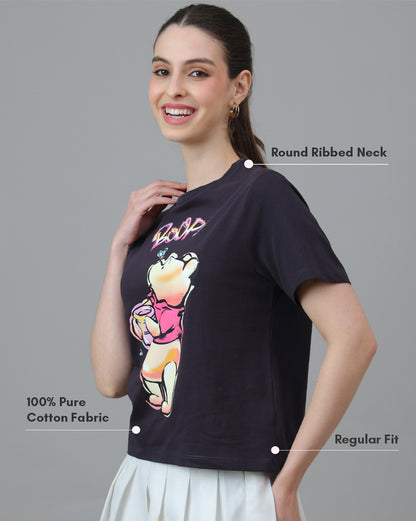 Winnie The Pooh  Regular Fit Tshirt  Women