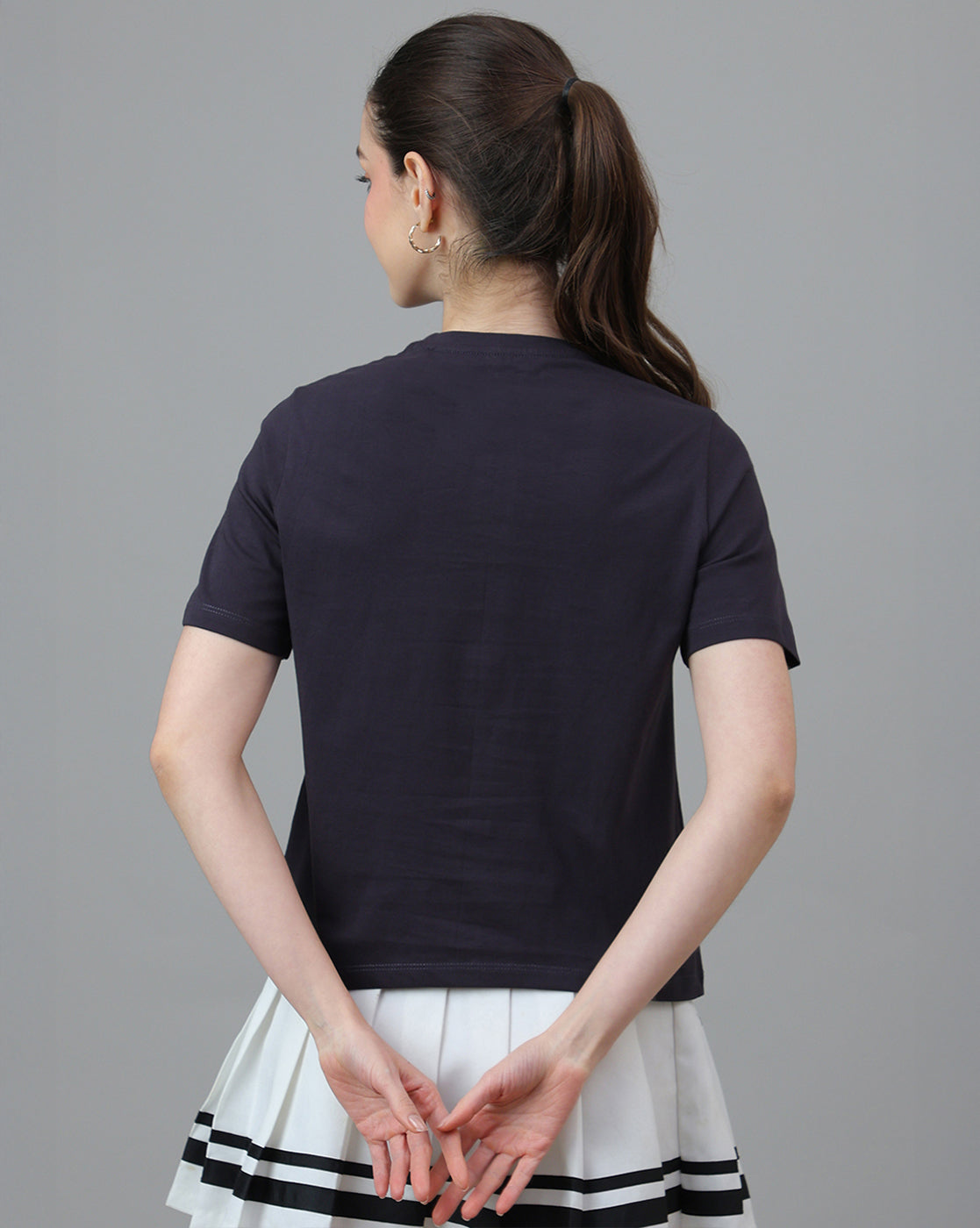 Winnie The Pooh Printed Regular Fit Tshirt For Women