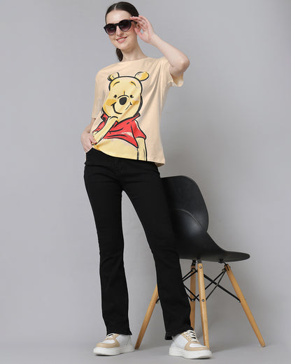 Winnie The Pooh  Oversized Fit Tshirt  Women