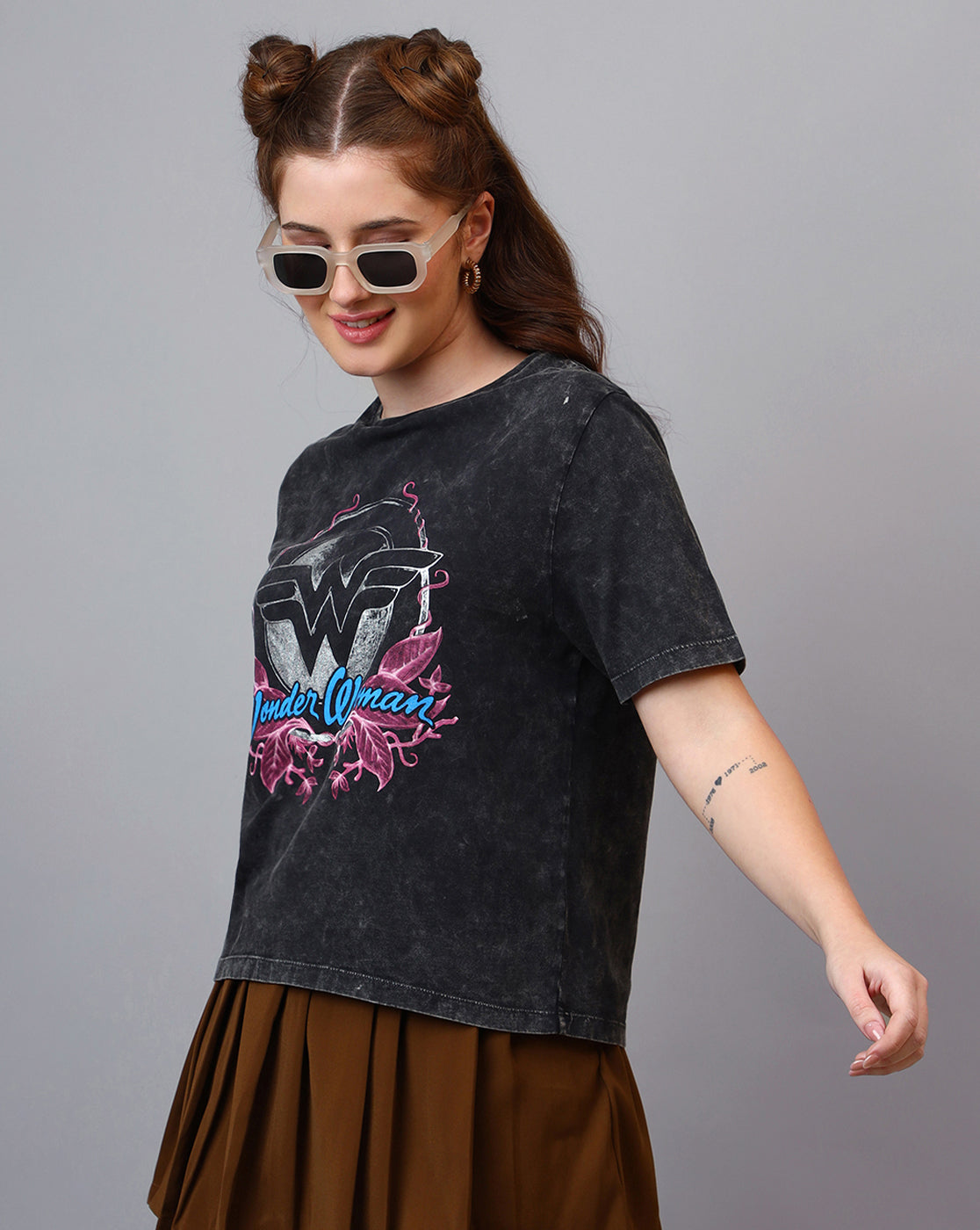 Wonder Woman Printed Regular Fit Tshirt For Women