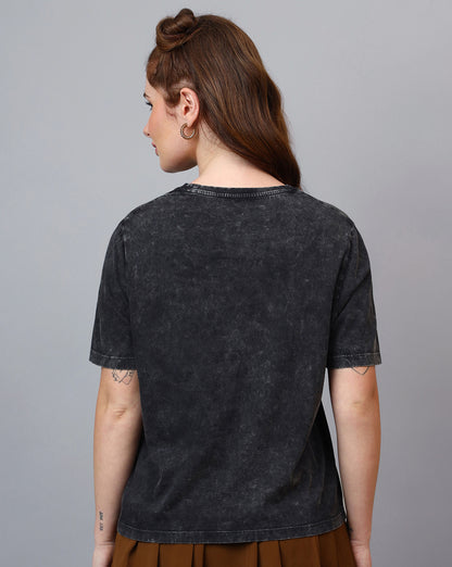 Wonder Woman Acid Wash Regular Fit Tshirt