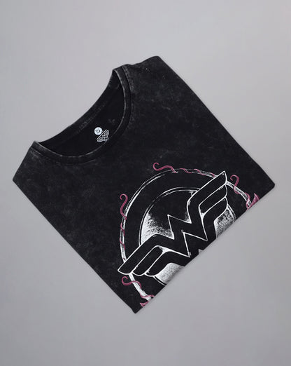Wonder Woman Acid Wash Regular Fit Tshirt
