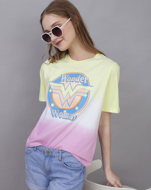 Wonder Woman Printed Regular Fit Tshirt For Women