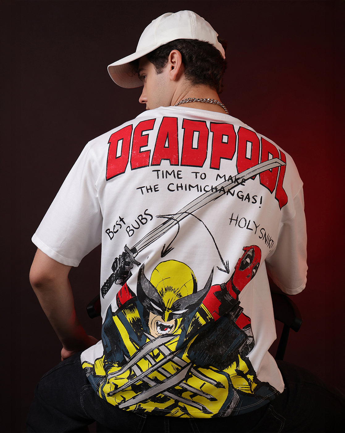 Deadpool & Wolverine Best Bubs Oversized Tshirt