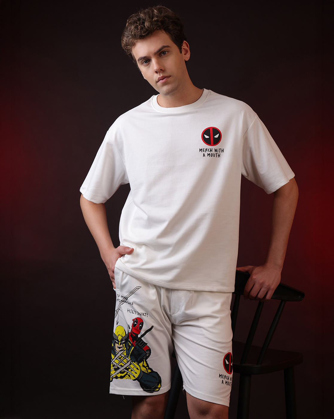 Deadpool & Wolverine Best Bubs Oversized Tshirt